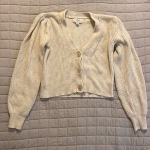 Aerie Cropped Button Up Cardigan